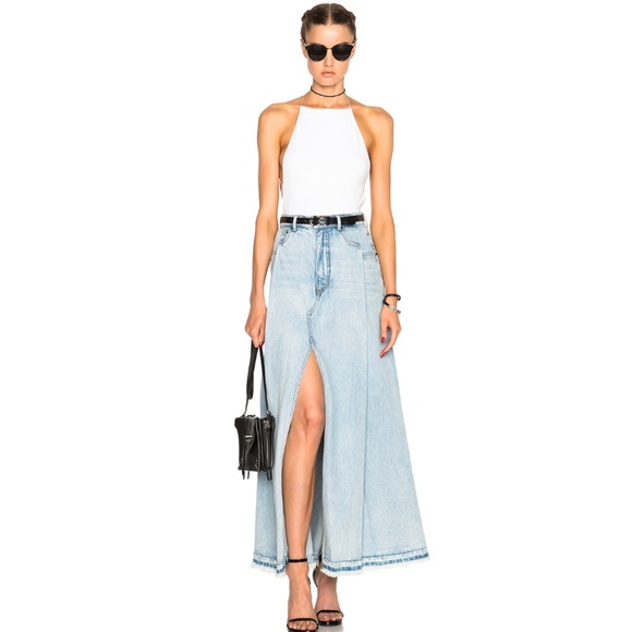 Alexander Wang Dresses & Skirts - Alexander wang deconstructed maxi skirt - bleach